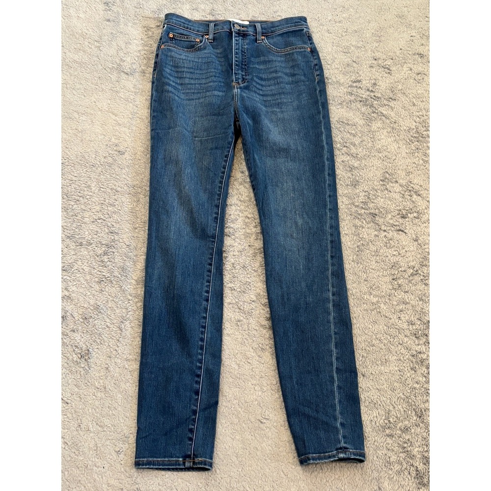 Aritzia Denim Forum Jeans Womens 29 The Lola High Rise Skinny Leg Blue Dark Wash